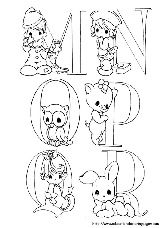 567x794 Precious Moments Coloring Pages Alphabet