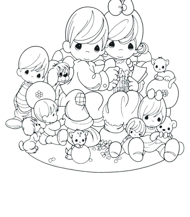 791x900 Digital Coloring Pages Precious Moments Coloring Page To Download