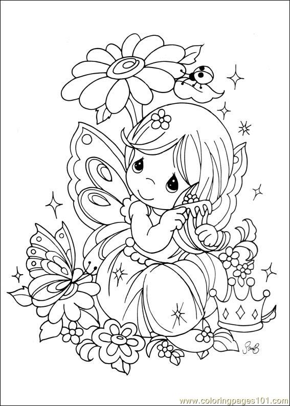 567x794 Precious Moments Coloring Page
