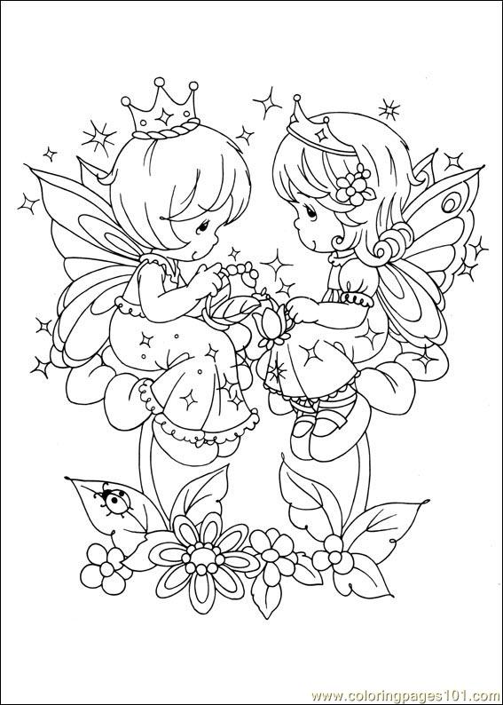 567x794 Precious Moments Coloring Page