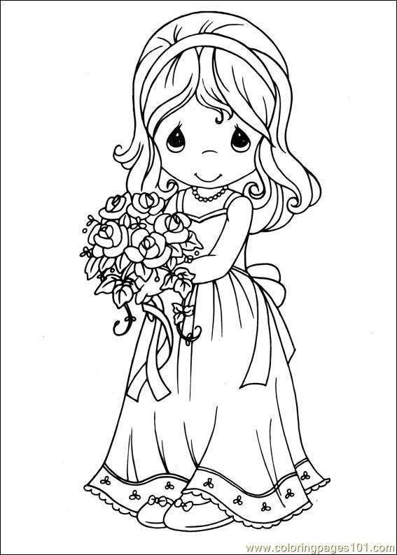 567x794 Precious Moments Coloring Page