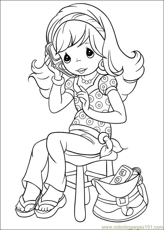 567x794 Precious Moments Coloring Page
