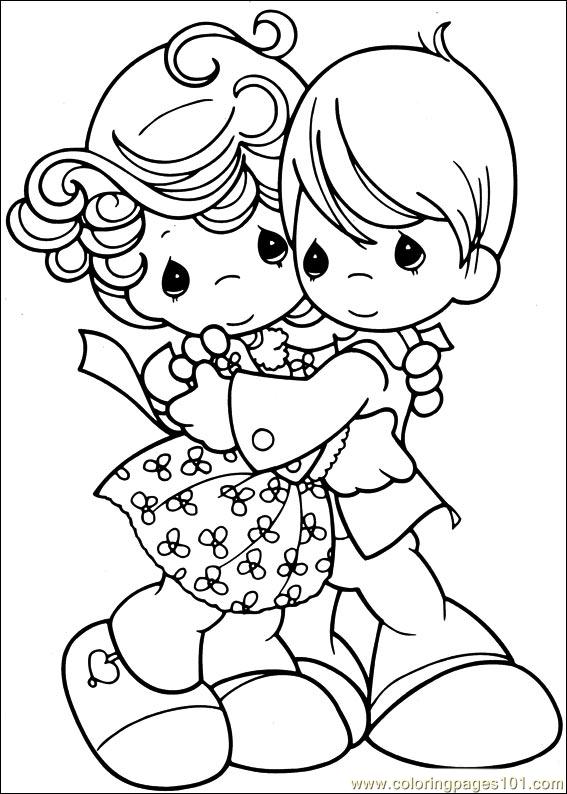 567x794 Precious Moments Coloring Page