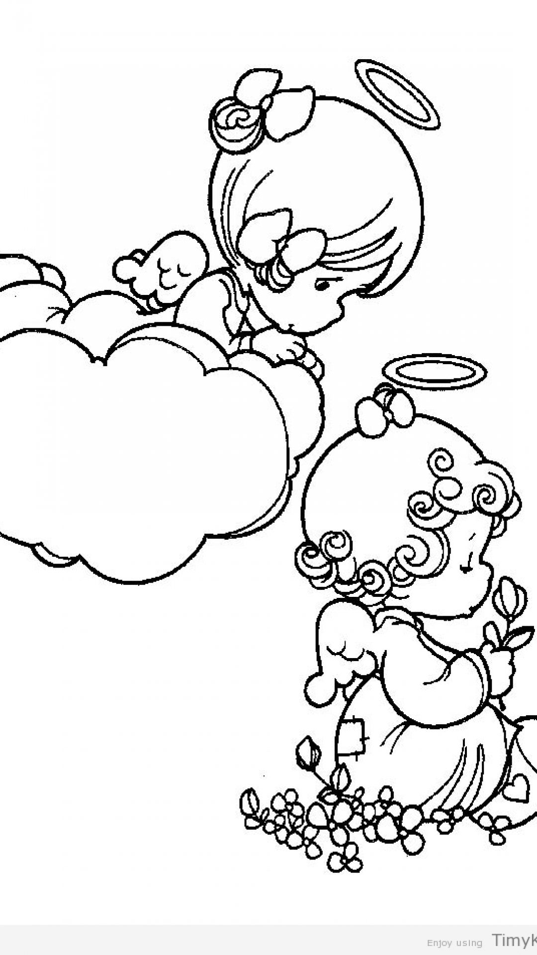1080x1920 Precious Moments Angels Coloring Pages Timykids