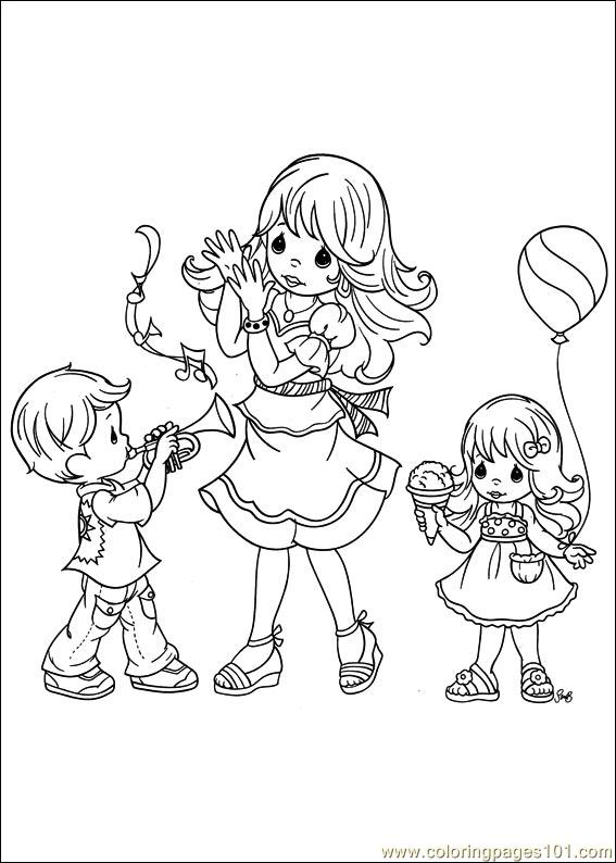 567x794 Precious Moments Coloring Page