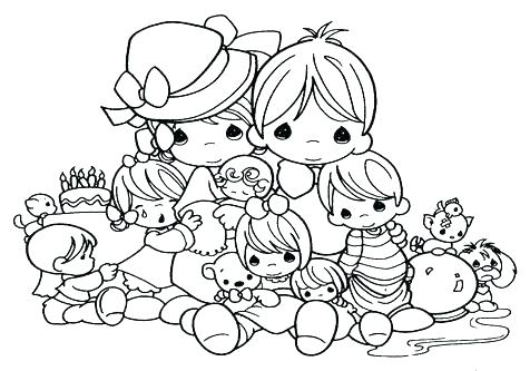 476x333 Coloring Pages Of People Family Picture