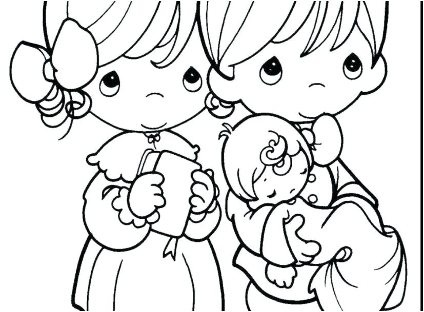 827x609 Coloring Pages Precious Moments Of Everything For Your Child