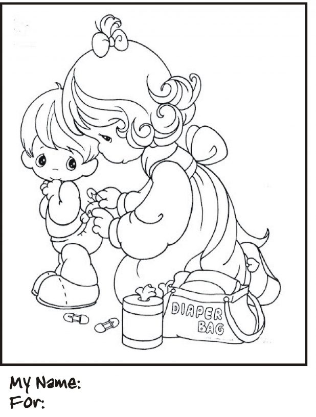 618x816 Adult Precious Moments Baby Coloring Pages Precious Moments Baby