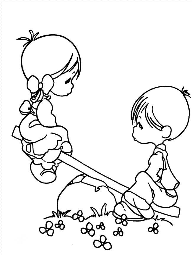 650x862 Precious Moments Boy And Girl Coloring Pages