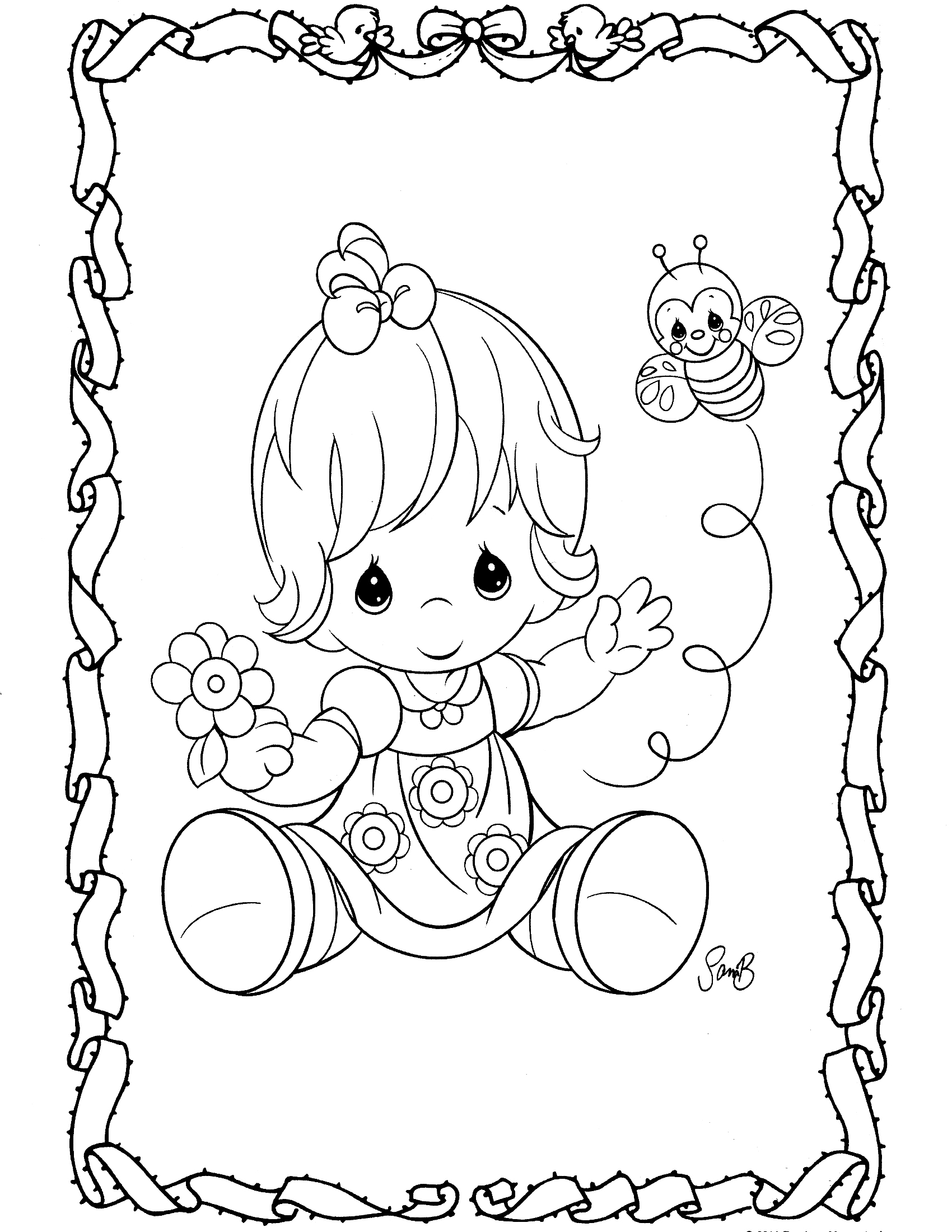 1700x2200 Precious Moments Coloring Pages