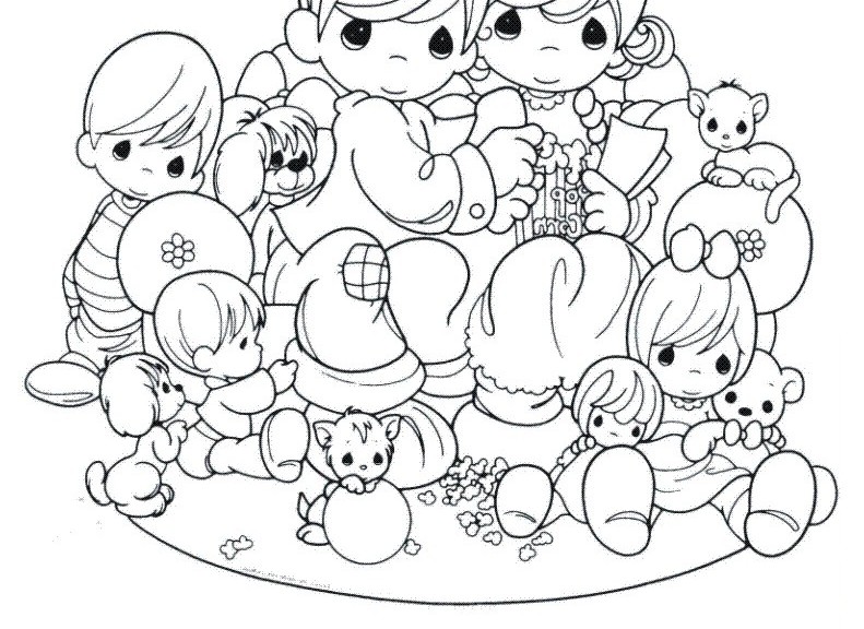 791x576 Precious Moments Coloring Pages
