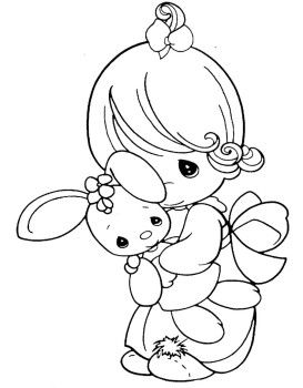 273x350 Precious Moments Coloring Pages Little Cuddle Doll Coloriages