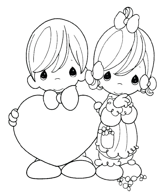 Precious Moments Love Coloring Pages