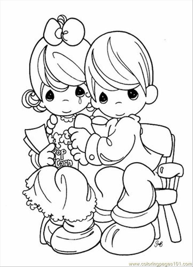 650x900 Precious Moments Coloring Page