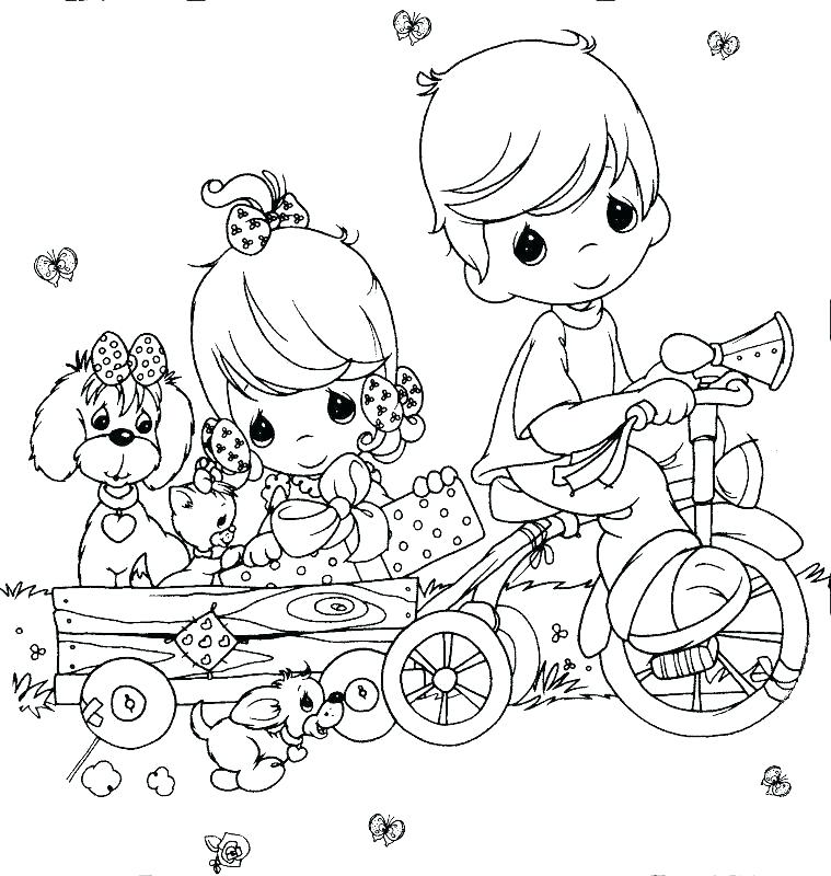759x800 Outdoor Scene Coloring Pages Precious Moments Manger Scene