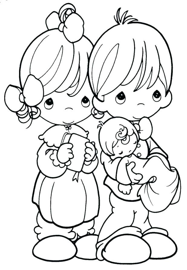618x890 Precious Moments Christmas Coloring Pages Good Precious Moments