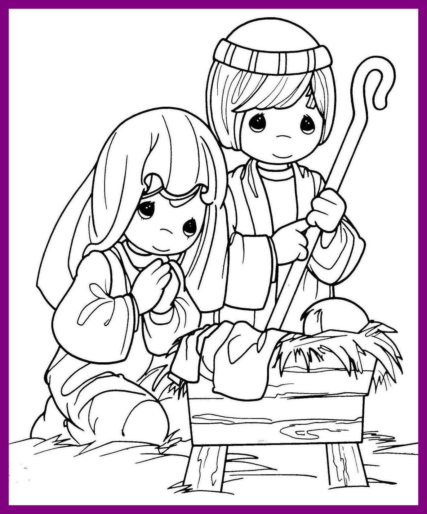 1377x1656 Astonishing Christmas Coloring Pages Nativity Precious Moments