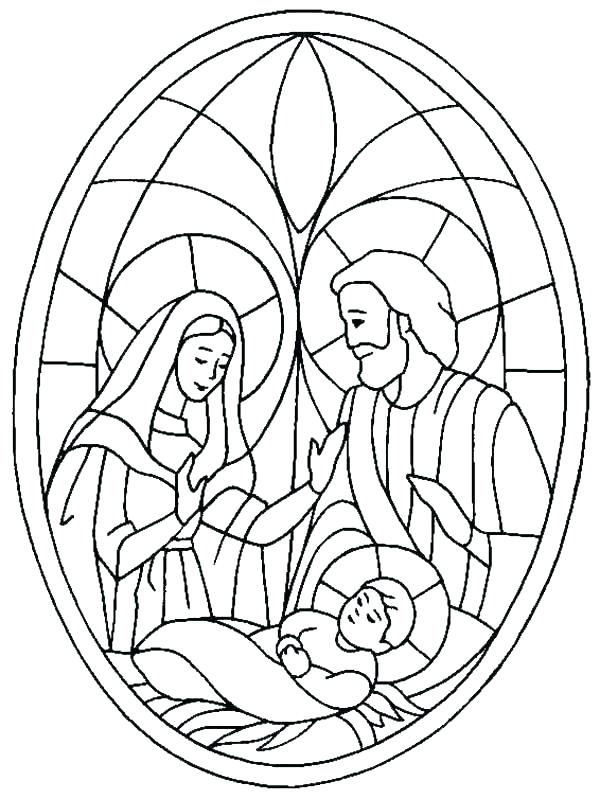600x799 Coloring Pages Of The Nativity Scene Professional