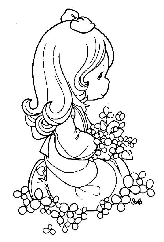 537x792 Easy Printable Precious Moments Coloring Pages
