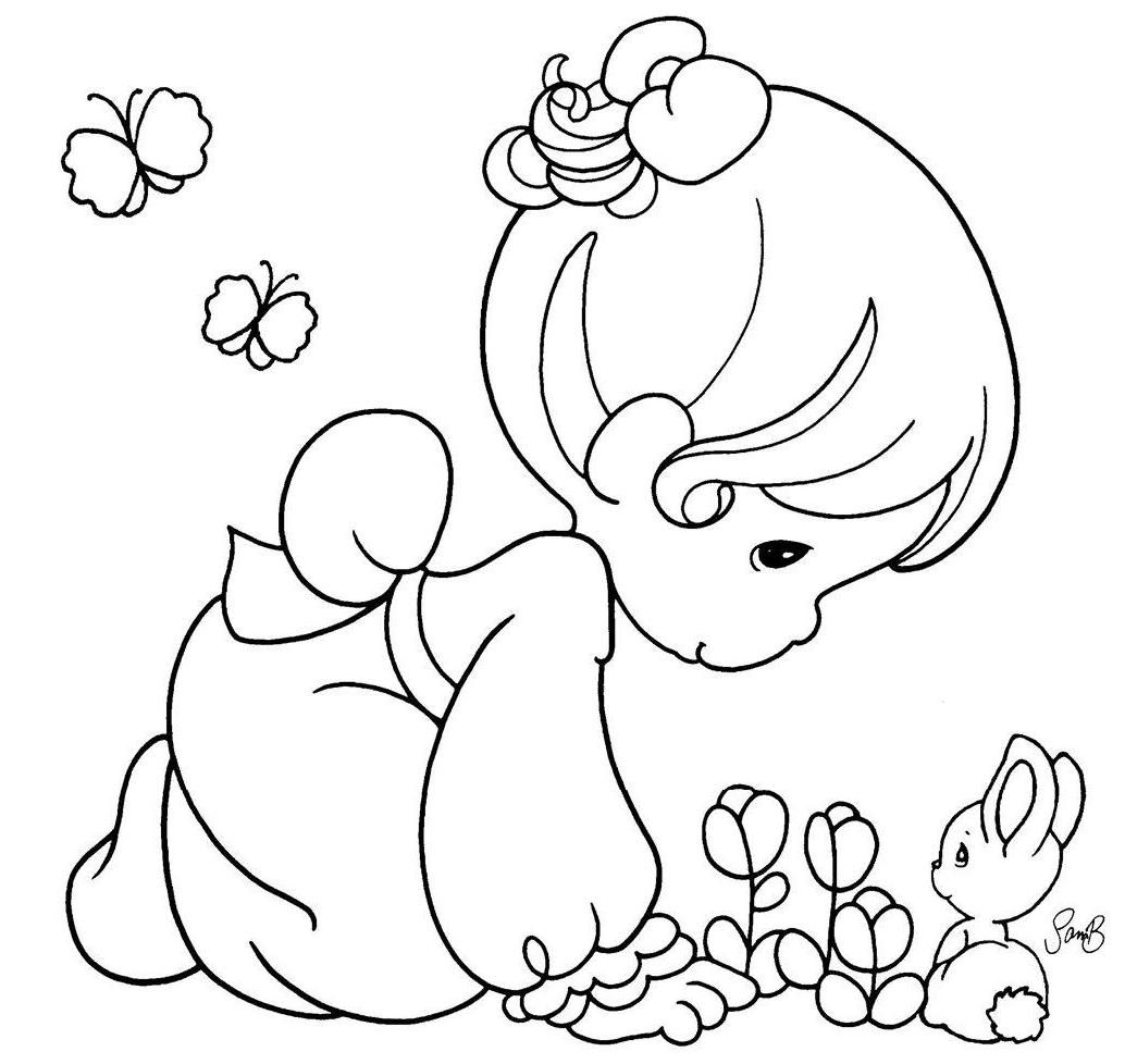 1034x978 Sweet And Simple Precious Moments Coloring Pages