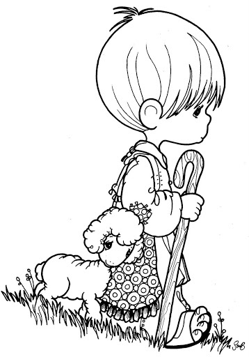 358x512 Precious Moments Coloring Pages The Touching Heart Moments