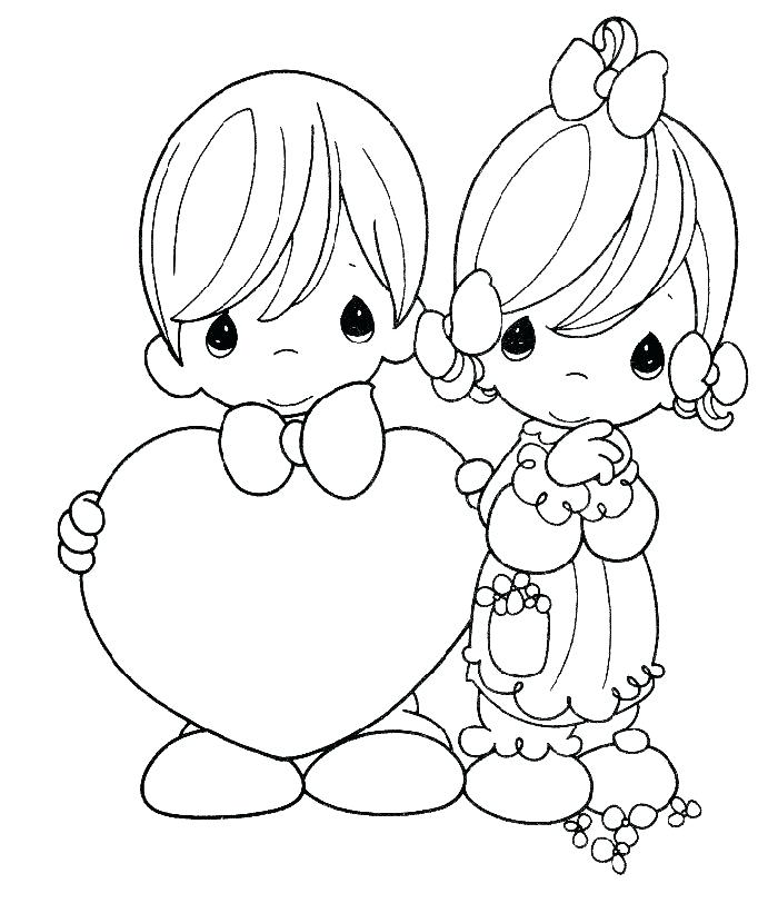 700x830 Precious Moments Valentine Coloring Pages