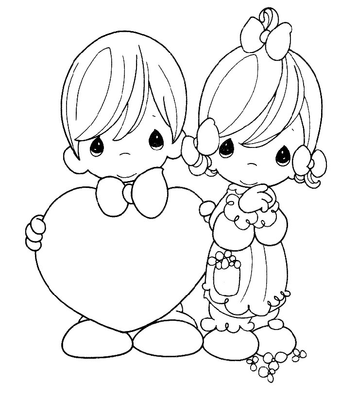 700x830 Coloring Pages Precious Moments