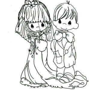 300x300 Precious Moments Wedding Coloring Pages