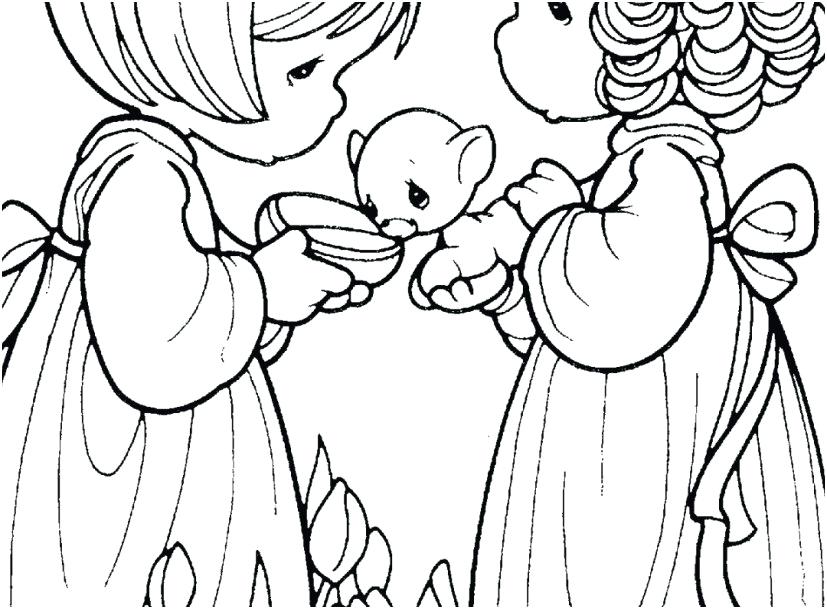 827x609 Free Printable Precious Moments Coloring Pages Free Printable
