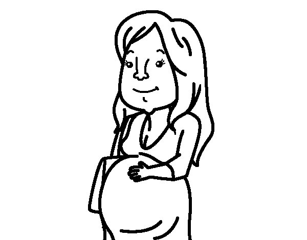 600x470 Pregnant Woman Coloring Pages