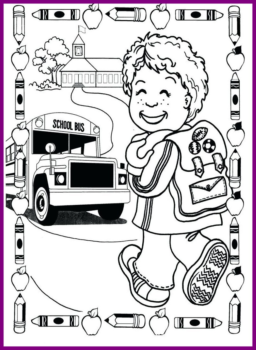 874x1194 Best Emerging Back To School Coloring Pages For Preschool