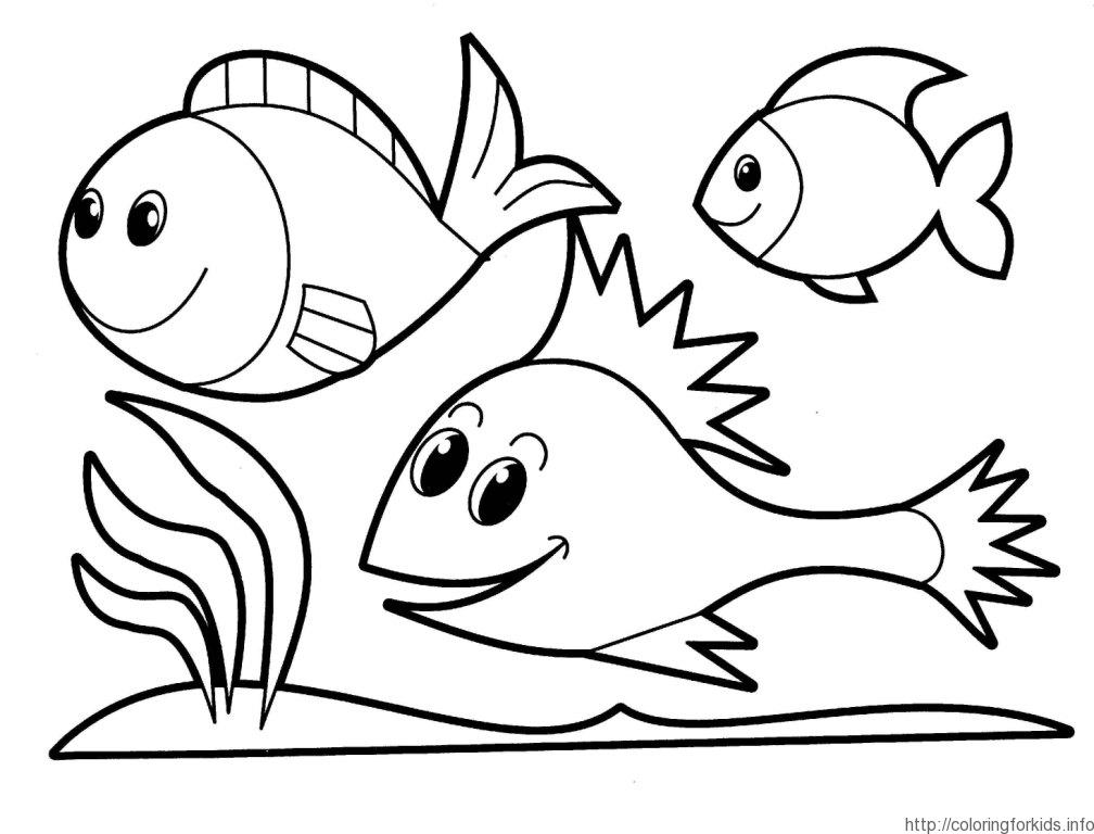 1008x768 Coloring Pages Fish Coloring Pages For Preschoolers