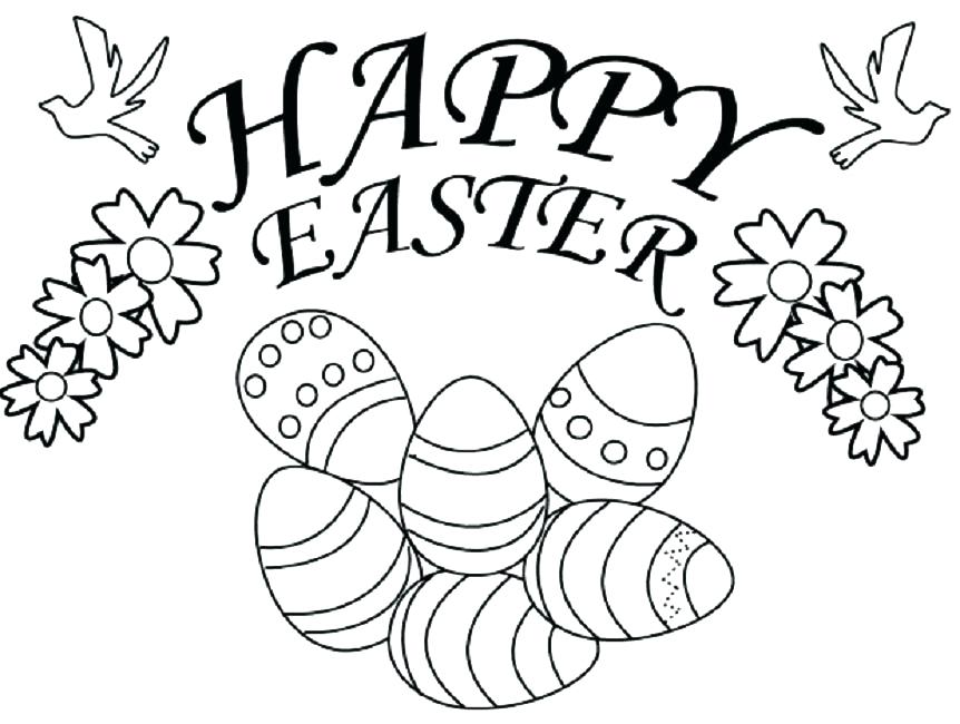 862x650 Free Easter Coloring Pages For Preschoolers
