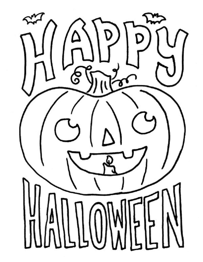 800x1034 Halloween Coloring Sheets Pages