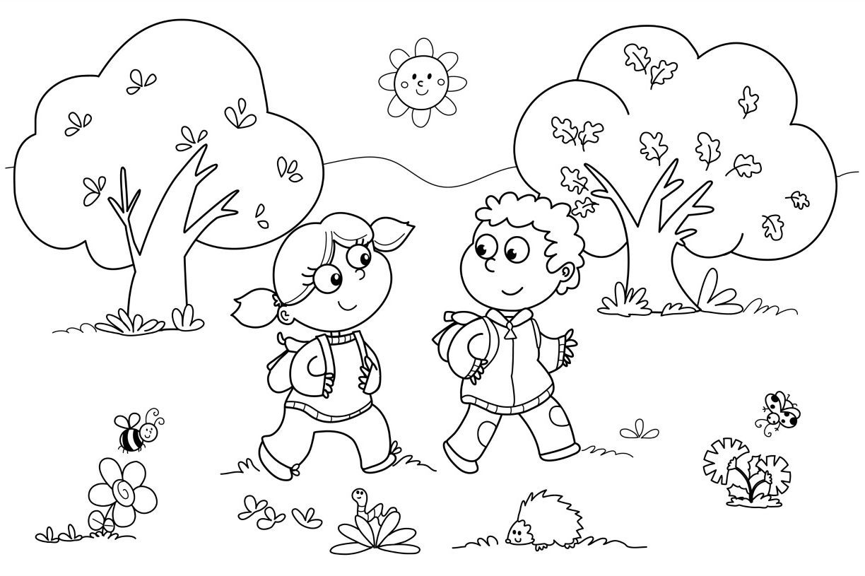 1224x815 Fine Friendship Coloringes For Kindergarten Adults Friends