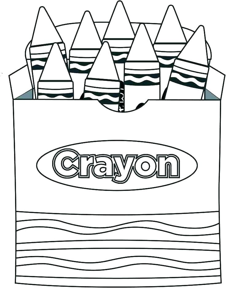 736x937 Coloring Pages Of Crayons Crayon Coloring Page Crayon Coloring