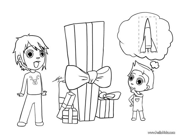 Present Coloring Page