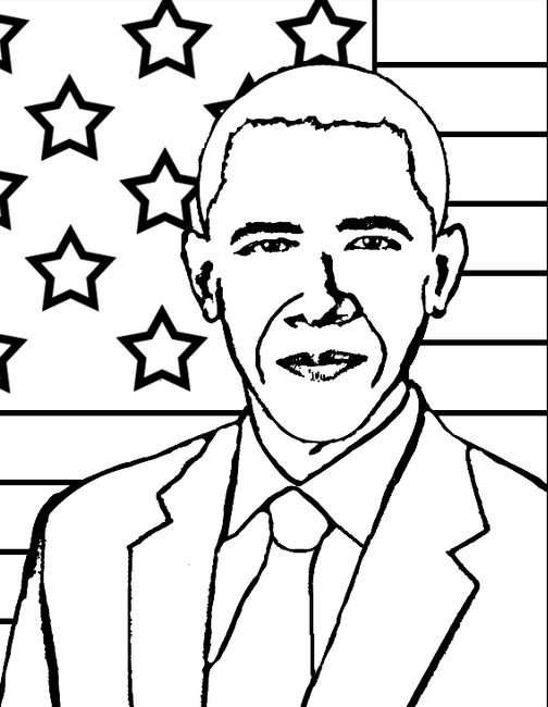 504x650 President Obama Coloring Page Coloring Book