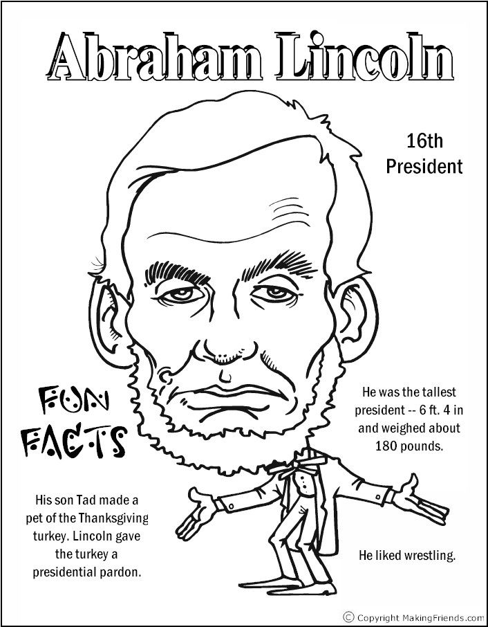706x906 Presidents Coloring Pages Abraham Lincoln Coloring Page Printable