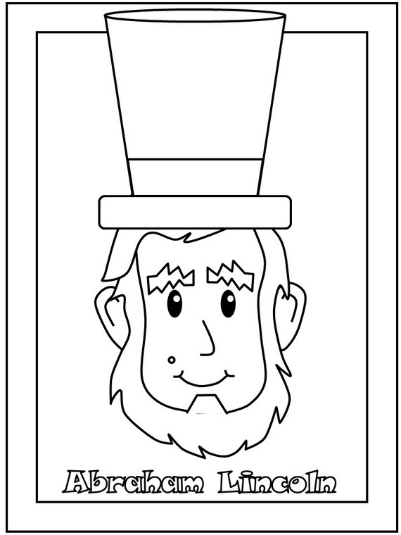 570x760 Abraham Lincoln Coloring Pages