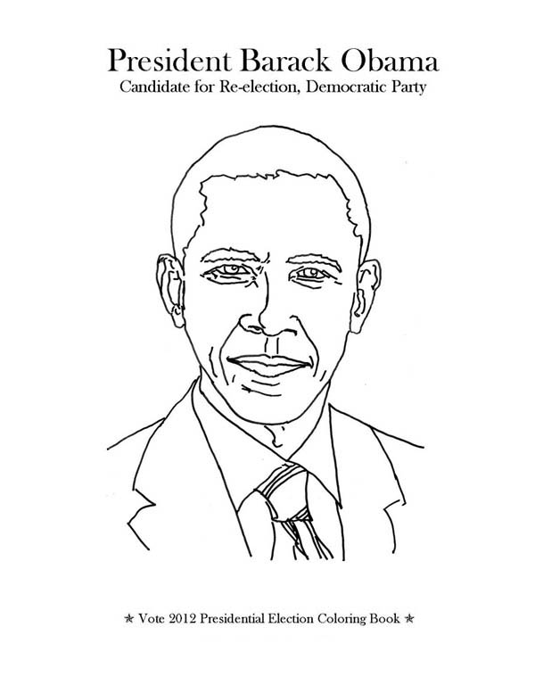 600x777 Barack Obama Coloring Pages