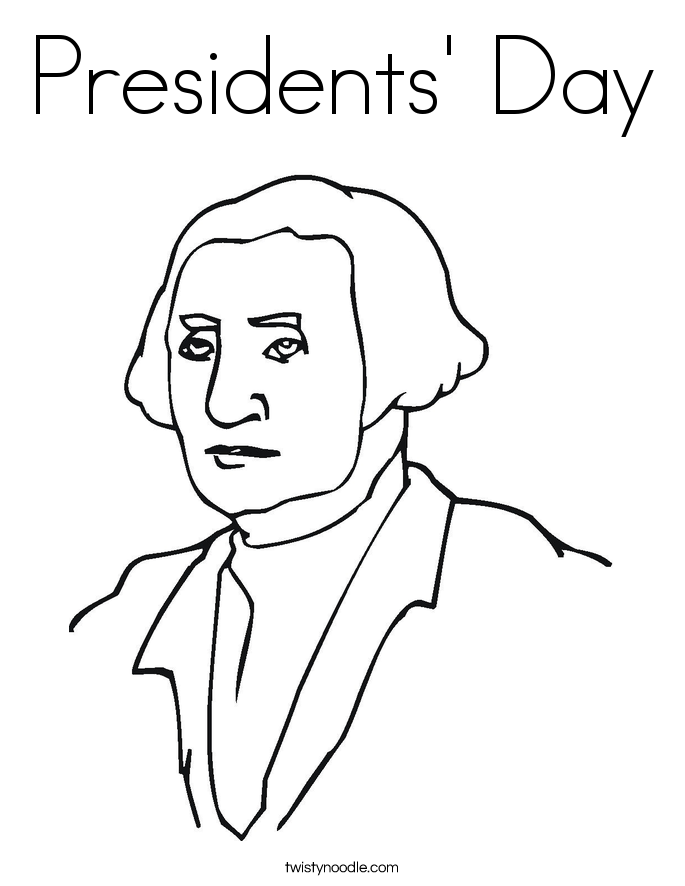 685x886 Presidents' Day Coloring Page
