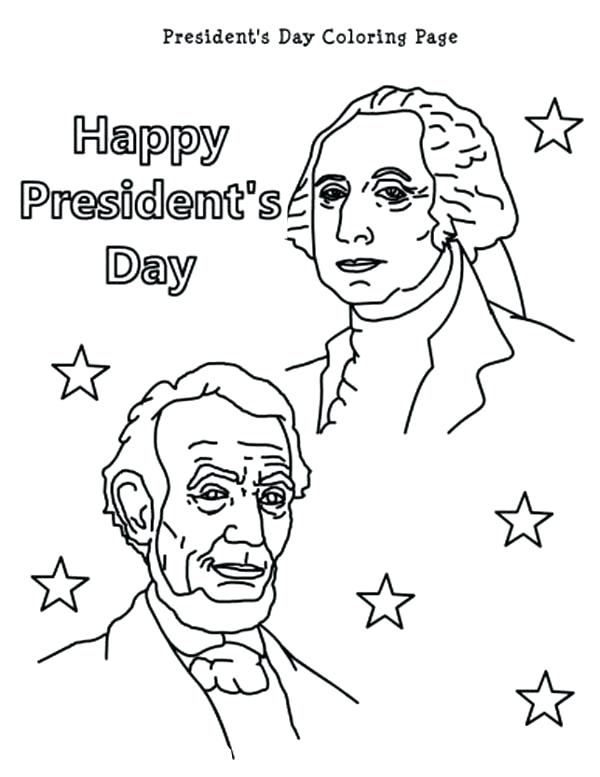 600x777 Presidents Day Coloring Pages Printable