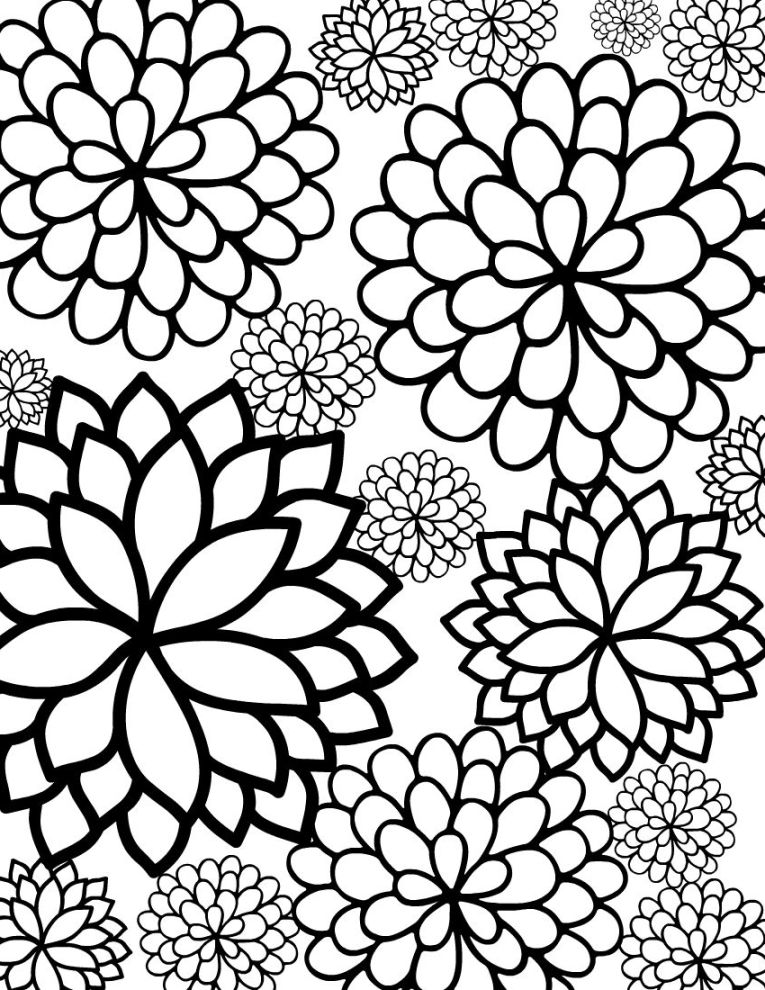 765x990 Pretty Coloring Pages Pretty Coloring Pages Detailed