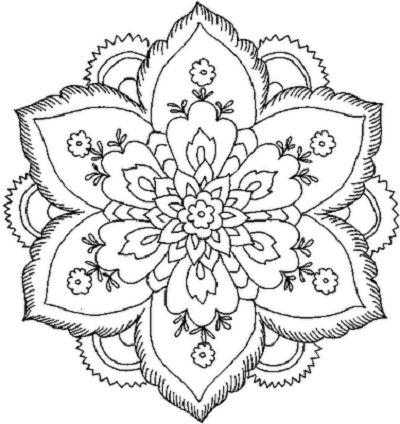 400x424 Beautiful Coloring Pictures Beautiful Coloring Pages For Adults