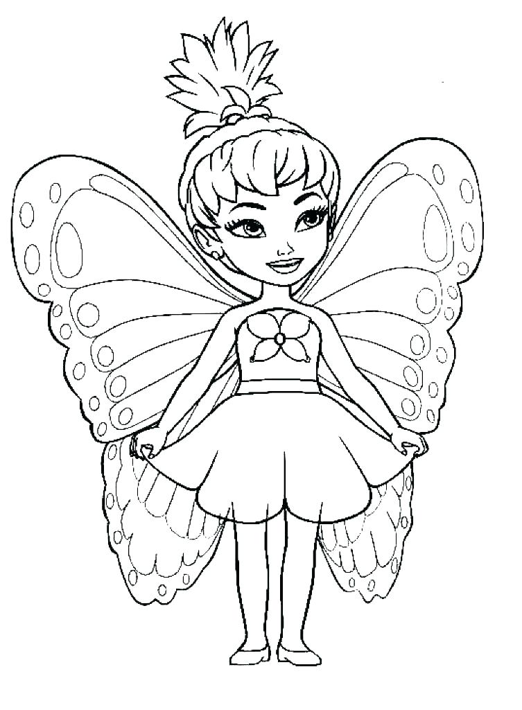 753x1024 Fairy Coloring Pages To Print