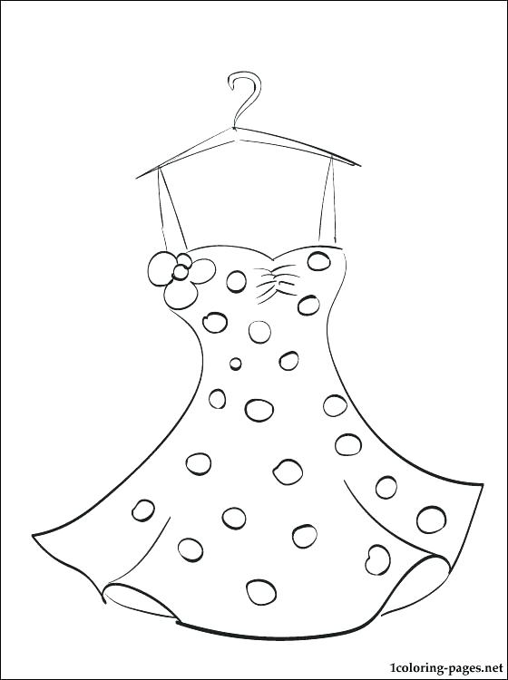 560x750 Coloring Pages Dresses