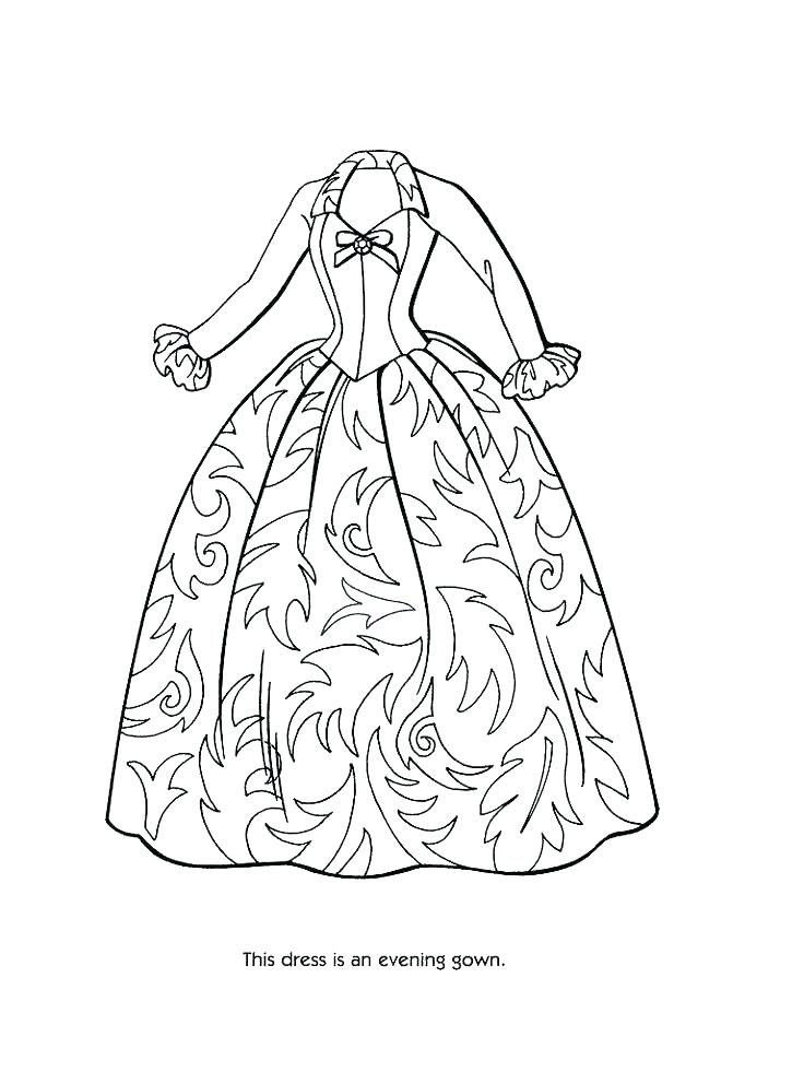 736x981 Coloring Pages Of Dresses Coloring Pages Of Pretty Dresses
