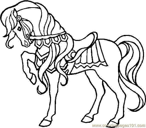 584x513 Christmas Horse Coloring Pages Christmas Horse Drawing