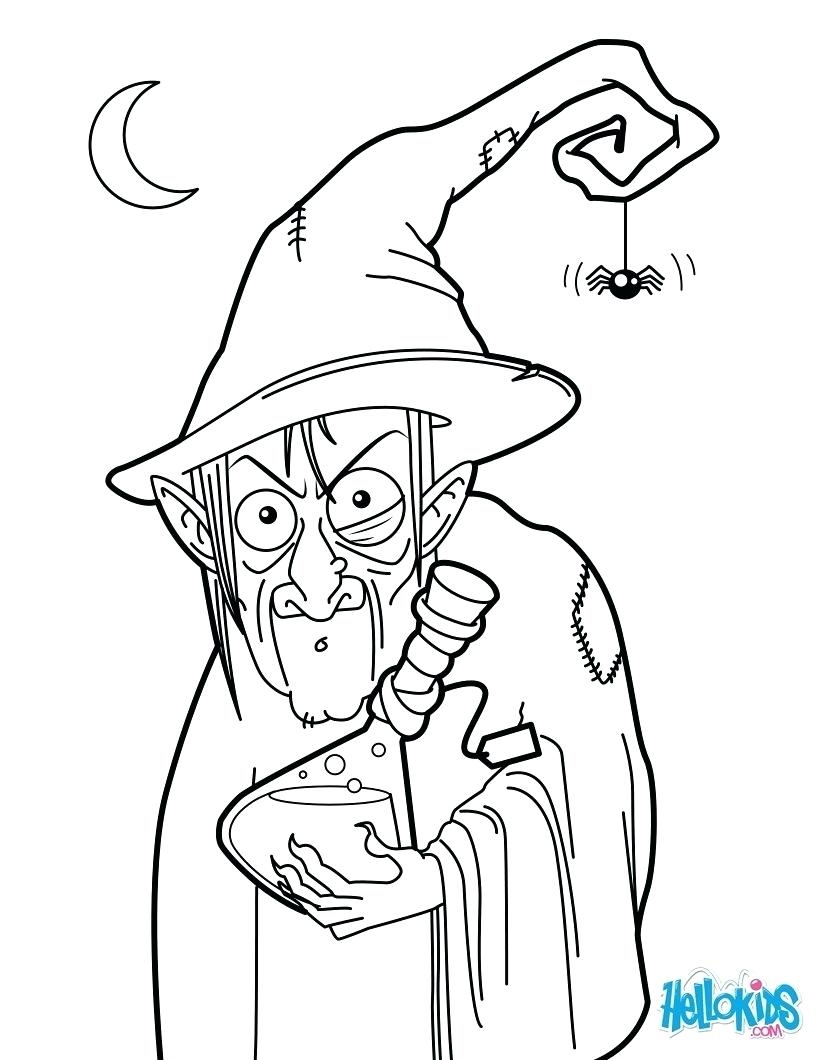 820x1060 Best Of Coloring Halloween Witch Coloring Page Cute Pages